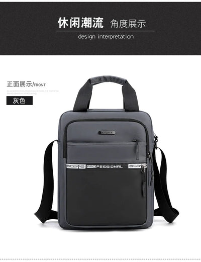 Men's High Capacity Hand Bags New Trendy Cool Men's Shoulder Bags Nylon Messenger Bags Travel Handbag Crossbody Bag Sling Bag