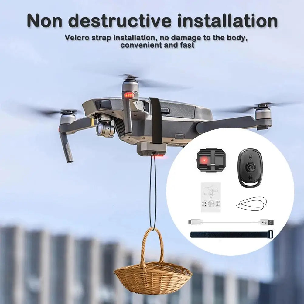 Drone Dropping System Payload Delivery Thrower Air Dropper Device For DJI Mini 3 Pro Mavic Air 2/2S FIMI X8 Drone Accessori