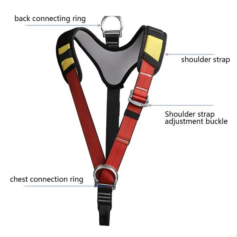 N58B Climbing Harness Only Shoulder Strap Harness Waist Hip for Protection Safety Climbing Harness for Fire Rescuing Climbing