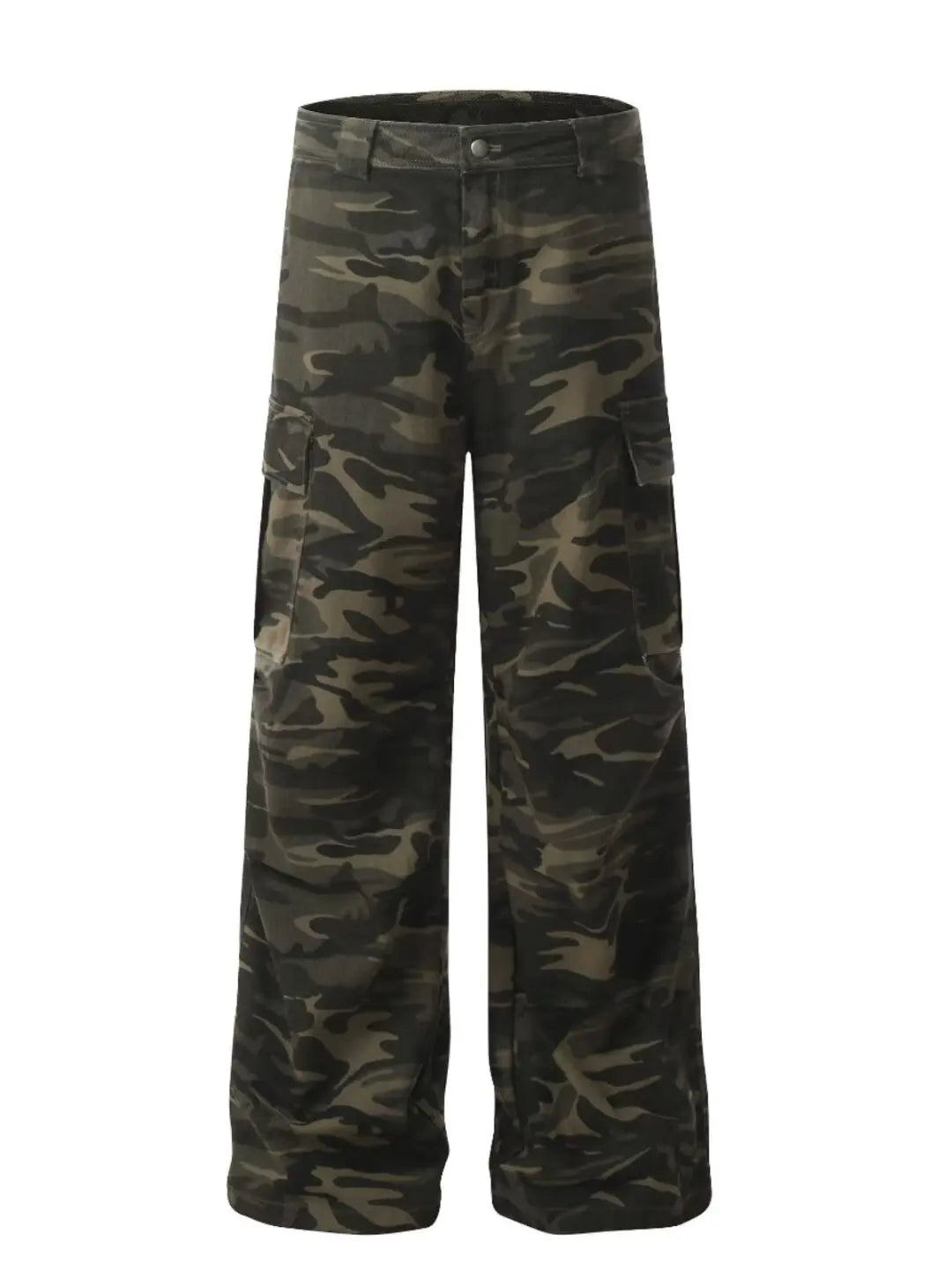 Simple Straight Trousers for Men Camouflage Pants New Casual Pants Man Lazy Comfortable New Literature and Art Trend