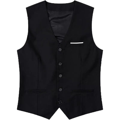 Mens Suit Vest Male Business Formal Wedding Office Birthday Party Outfit Set  Easter Church Jacket Black Waistcoat
