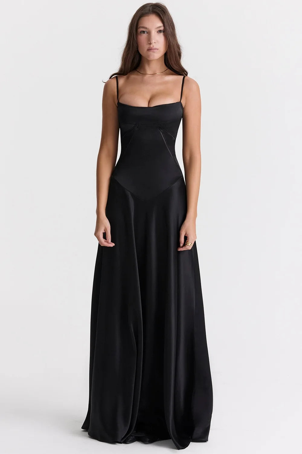 Women's new sexy slip dress slim backless dress long evening dress for women
