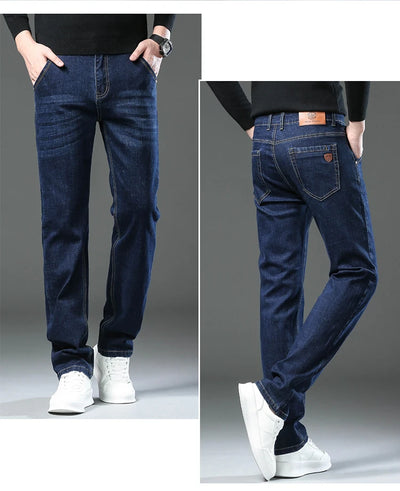 New Men Classic Jeans Jean Homme Pantalones Hombre Men Mannen Soft Black Biker Masculino Denim Overalls Mens Pants Size 30-40