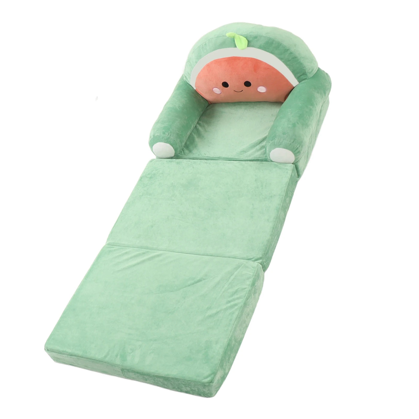 Kids Foldable Sofa Bed Cartoon Foldable Kids Sofa Soft Cute Shape 2 in 1 Wide Armrest Washable Humanize for Bedroom