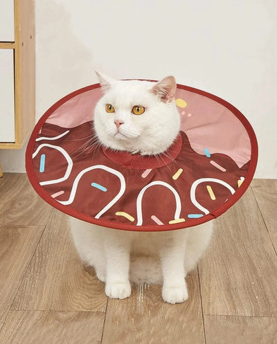 Pet Collar Anti Bite Surgical Anti Lick Wound Healing Protection Sunflower Shaped Cat Recovery Collar Elizabethan Collar