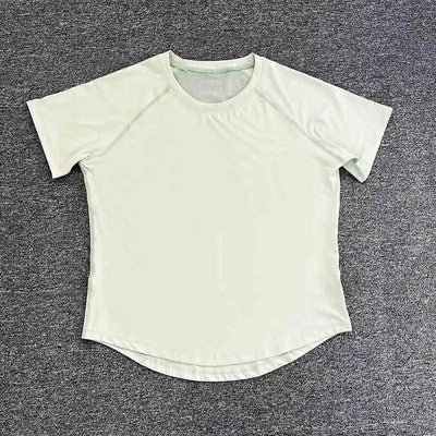 Women's sports T-shirt for running and yoga, loose mesh breathable outdoor cover-up, quick-drying thin fitness short-sleeved top