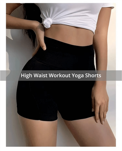 Activewear Women High Waist Workout Yoga Shorts
