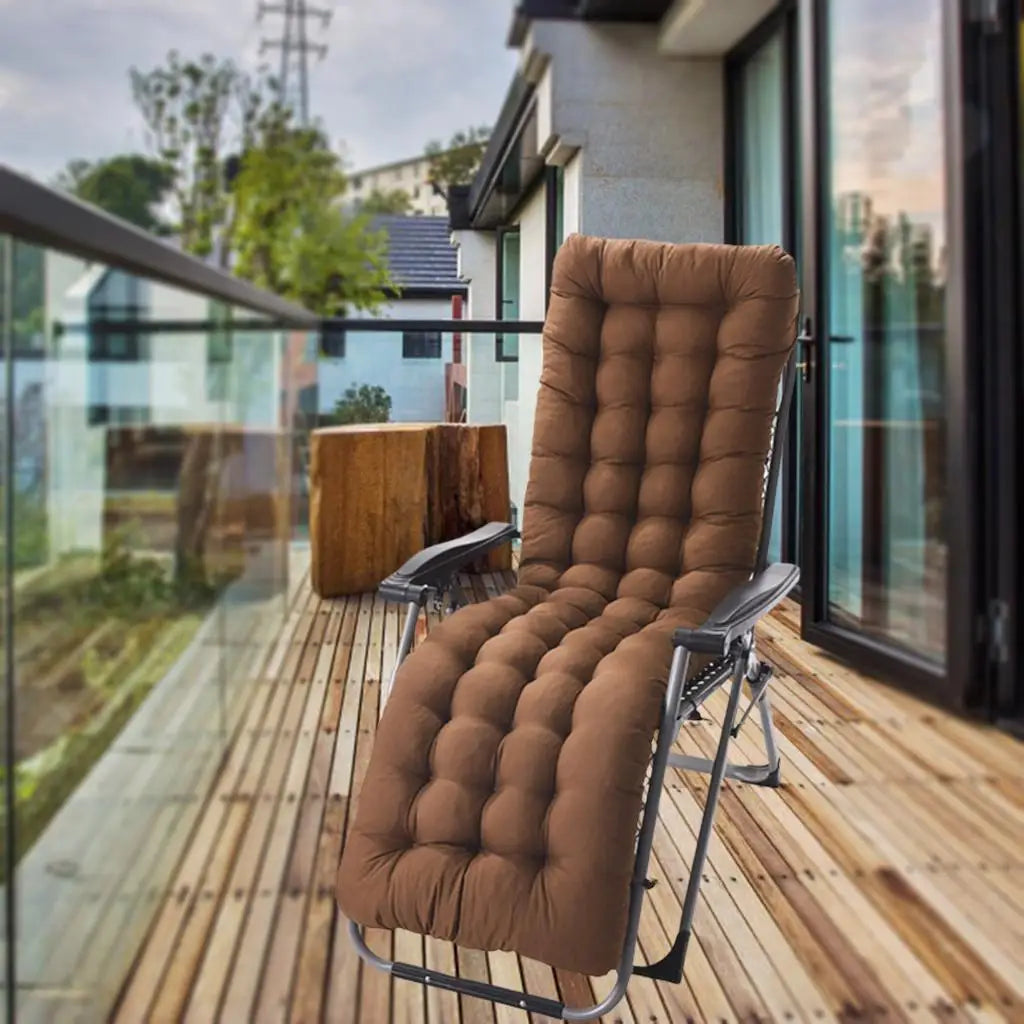 Polyester Garden Recliner Cushion Thickened High Office Seat Cushions Outdoor