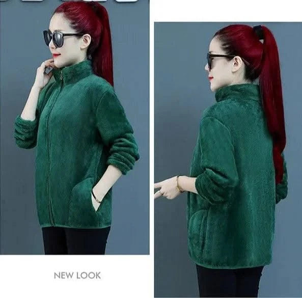 Fleeced Short Coats for Women  High Quality Casual