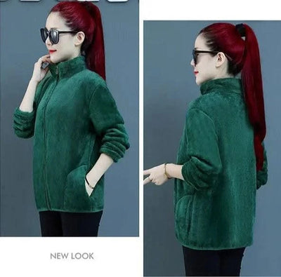 Fleeced Short Coats for Women  High Quality Casual