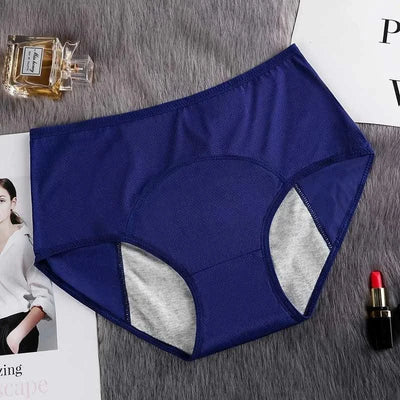Women Physiological Panties Period Menstrual Underwear Leak Proof with Breathable Hole Lingerie Plus Size L-6XL