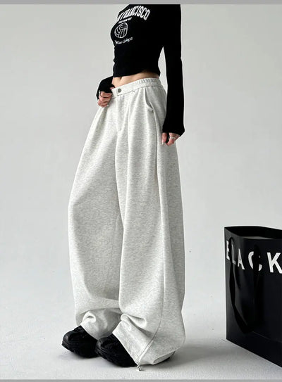 Wide Leg Pants Women's Autumn and Winter New Loose Sports Casual Pants