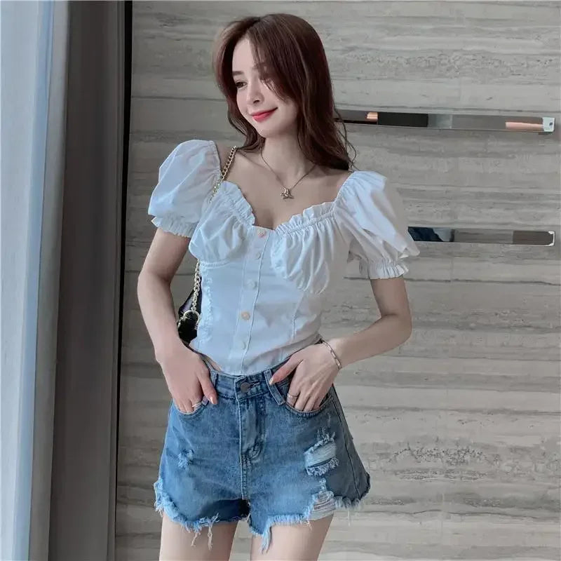 Womens Shorts Denim Ripped Sexy Short Pants for Women To Wear Blue Jeans New in Trend 2024 Y2k Harajuku Korean Style XL Fashion