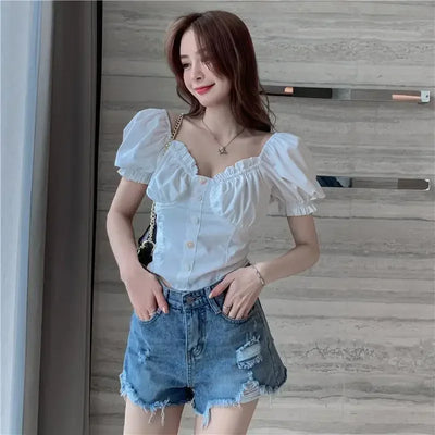 Womens Shorts Denim Ripped Sexy Short Pants for Women To Wear Blue Jeans New in Trend 2024 Y2k Harajuku Korean Style XL Fashion