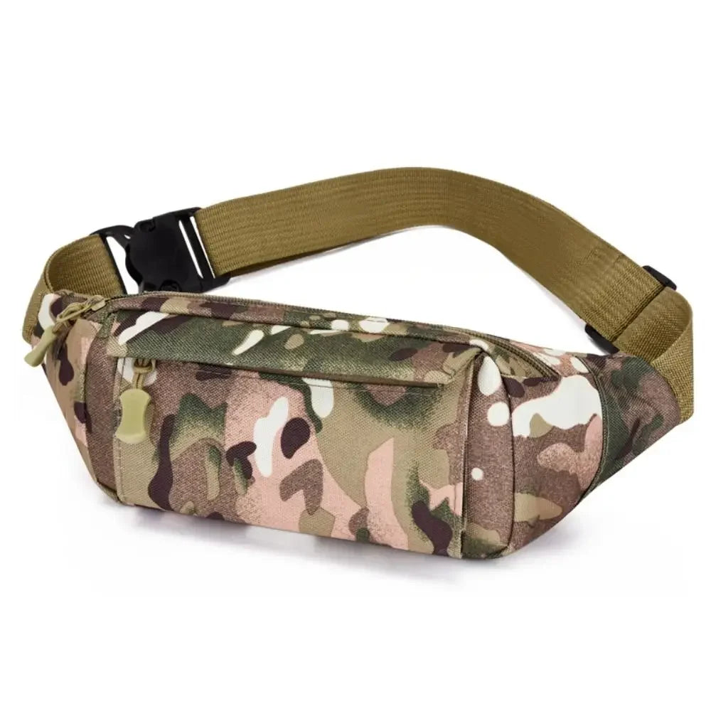 Banana Bag Waterproof Waist Pouch Oxford Cloth Wear Resistant Waist Bags Portable Large Capacity Shoulder Belt Bags Running
