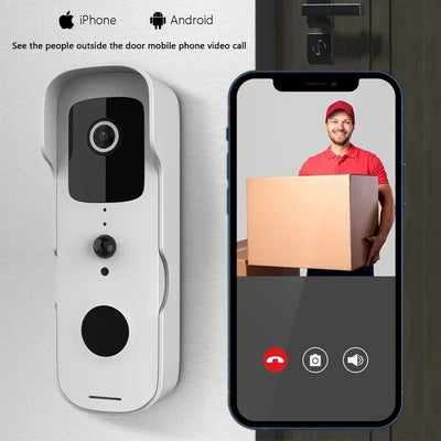 New Smart Video Doorbell Waterproof Night Vision Door Viewer 1080P FHD Camera Digital Visual Intercom WIFI 2.4G Tuya Door Bell