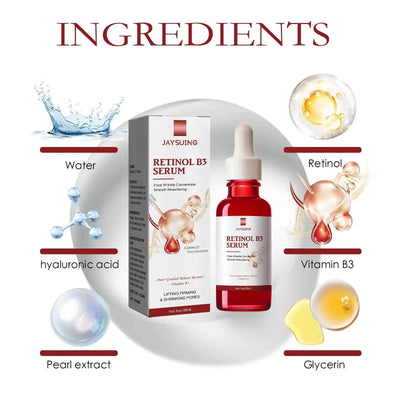 Remove W-rinkles Essence Anti A-ging Fade Fine Line Lifting Firming Repair Smooth Moisturizing Nourish Tighten Retinol B3 Serum