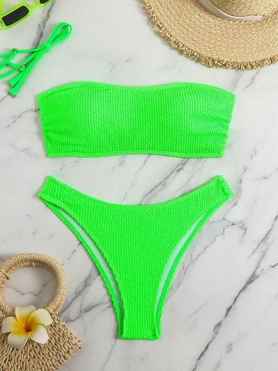 Sexy Women's Swimsuit 2025 Summer Bikini Two-piece Swimwear for Woman Beachwear Halter Bikinis Sets Swimming Beach Bathing Suits
