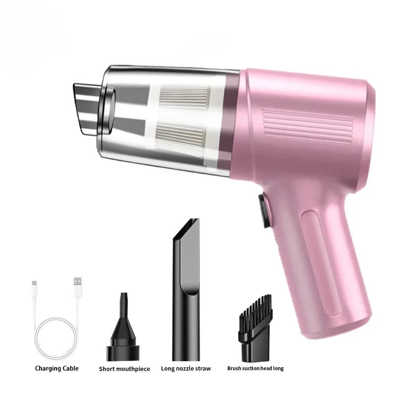Portable Wireless Car Vacuum – Compact High-Suction Handheld with Blower Function for Easy Car & Small Space Cleaning