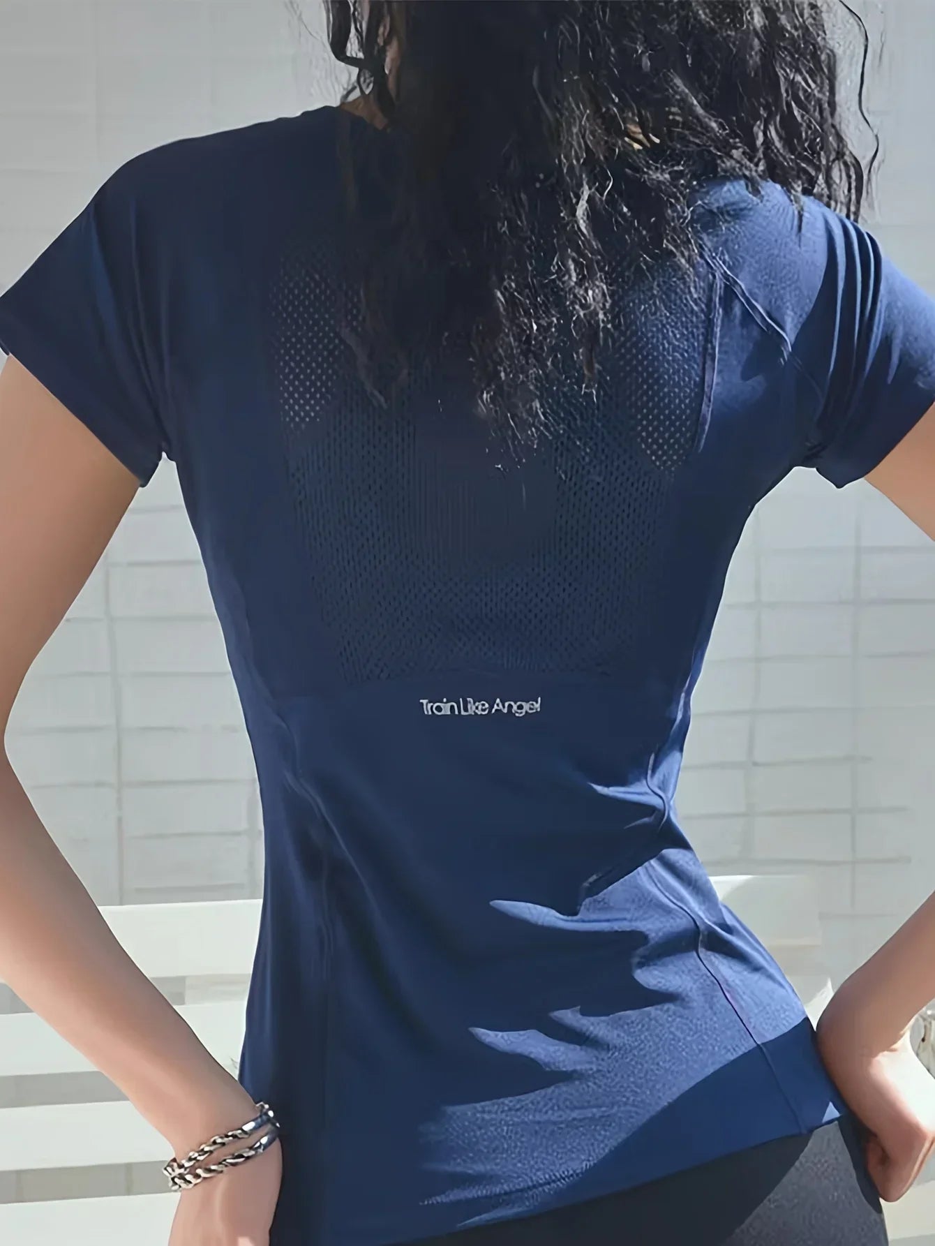 2025 Sports T-shirt women summer breathable sexy beauty back fitness wear quick dry running training short sleeve yoga top