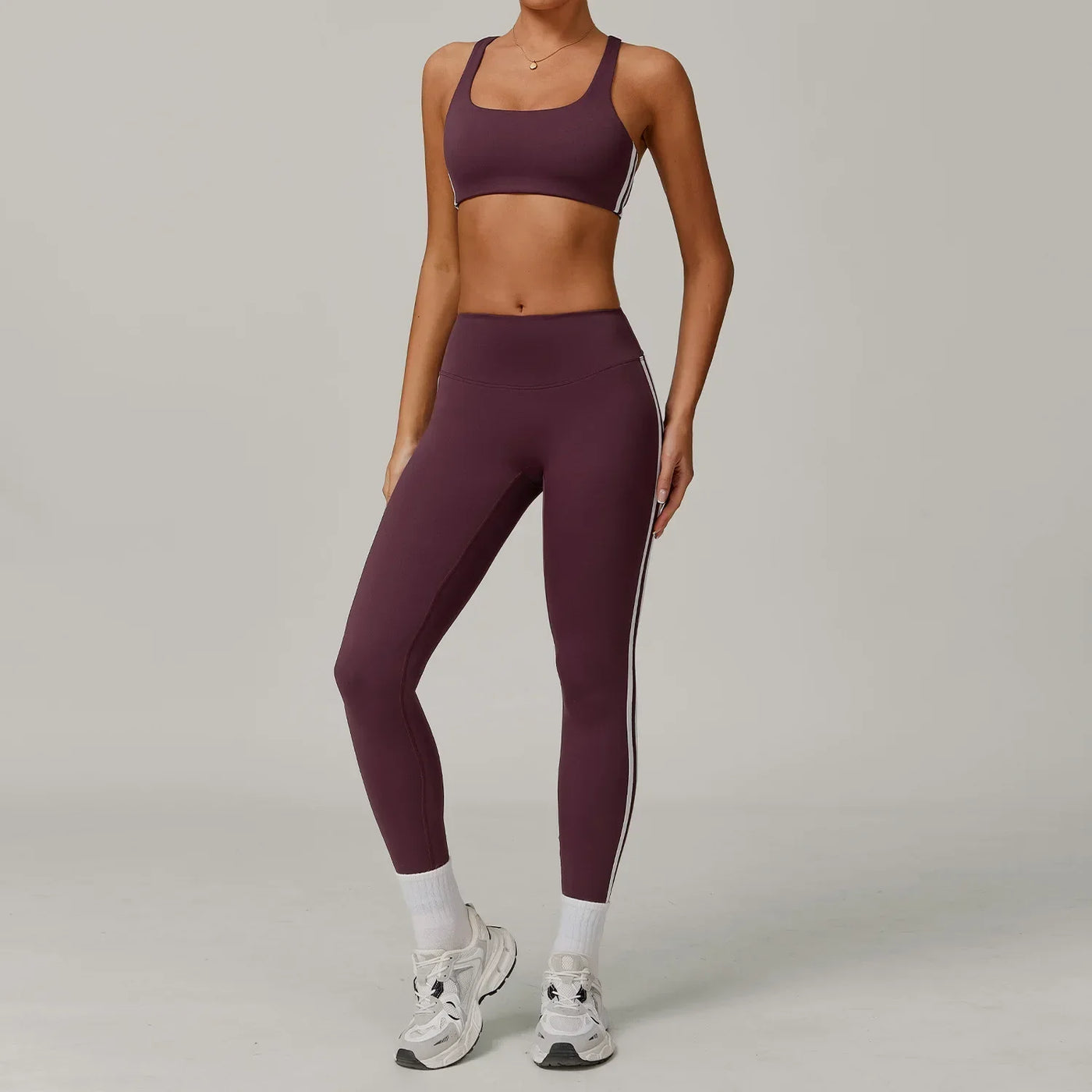 Yoga Clothes 2PCS Women Tracksuit Athletic Wear Pilates Fitness Suit Gym Workout Push Up Fitness Running Sports Bra Leggings Set