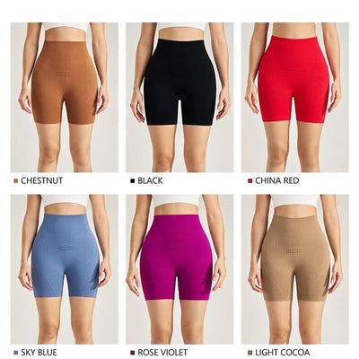 Sports Outdoor Yoga Pants Three Quarter Pants Shorts High Waist Peach Lift Hip Fitness Bottoms Women Leggings