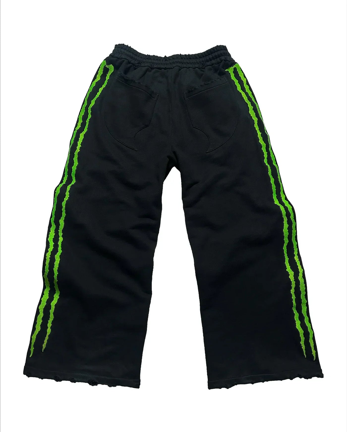 New fluorescent embroidered men sports pants street clothing hip-hop retro personality glow pants men and women joggers