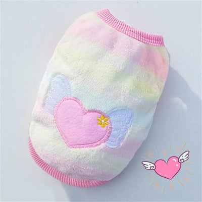 Cartoon Fleece Cat Clothes Autumn Winter Warm Coat Jacket For Pet Dogs Puppy Cats Sweater Clothing Soft Kitten Costumes Products