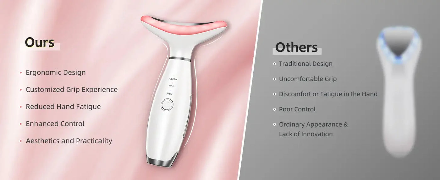 Suitable for facial and neck massager，3Massage Mode，Face Neck Care Tool Beauty Device