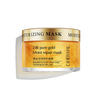 120g 24K Golden Face Cream Collagen Moisturizer Moisturizing Cream Sleeping Mask Firming Nourishing Hydrating Face Skin Care