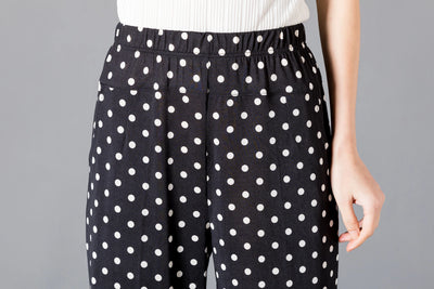 XL-8XL Summer Women Harem Pants Casual High Waist Pants Printed Elastic Waist Middle Aged Women Trousers Summer Bottoms