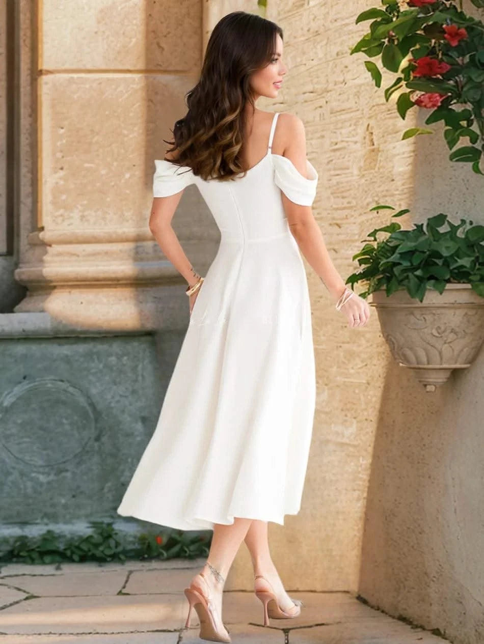 European and American Summer Dress for Women Clothing New Sexy Pleated Suspender Dresses 2025 Slim Temperament A-line Skirt