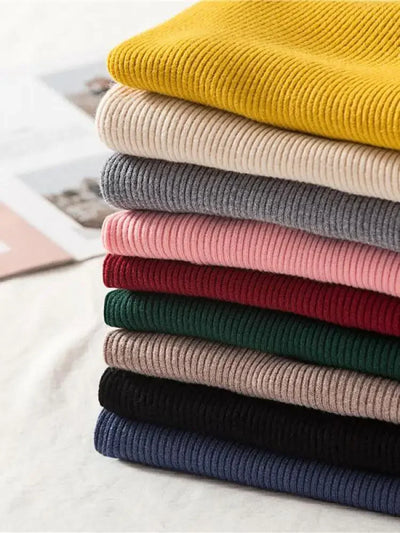 Mock Neck Clothes Knitted Woman Sweaters Pullovers Autumn Winter Basic Women's Jumper Slim Somen's Sweater Pull Long Sleeve