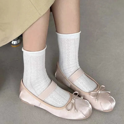 Women Butterfly-Knot Lolita Ladies Ballet Flats In Casual shoes, Sandals  Slides