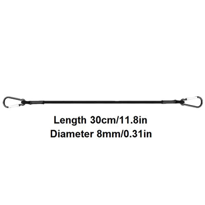 30/60/90/120/150CM Stretch Elastic Ropes 8MM Bungee Cords With Hooks Lightweight Bikes Tie Car Luggage Packing Roof Rack Strap