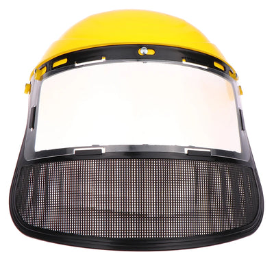 Safety Helmet Hat with Full Face Mesh Protective Mask for Garden Grass Trimmer Logging Brush Cutter Forestry Protection