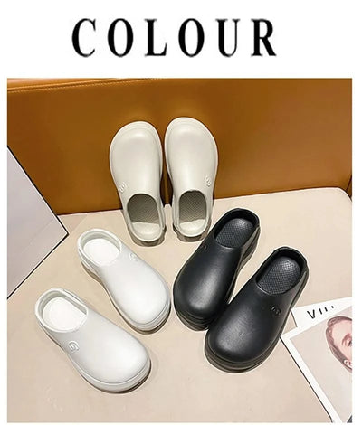Women Slippers Couples Garden Clog Women Water Proof Chef Shoe Comfortable Sandal Slippers For Pet Workers Outdoor Fishing Shoes