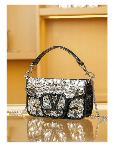 Chic Women's Crossbody Bag Leather Shoulder Handbag Designer Tote Purse Ladies Modern Elegant