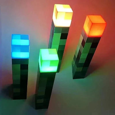 Kids Xmas Gift Table Lamp Living Room Bedroom Decor Brownstone Torch LED Lamp Potion Bottle Light USB Rechargeable Night Light
