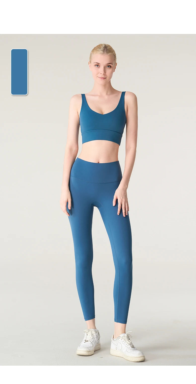 2 Piece Yoga Clothes Women's Tracksuit Athletic Wear Pilates Fitness Yoga Set Tight-fitting Running Underwear Fitness Suit👚👚