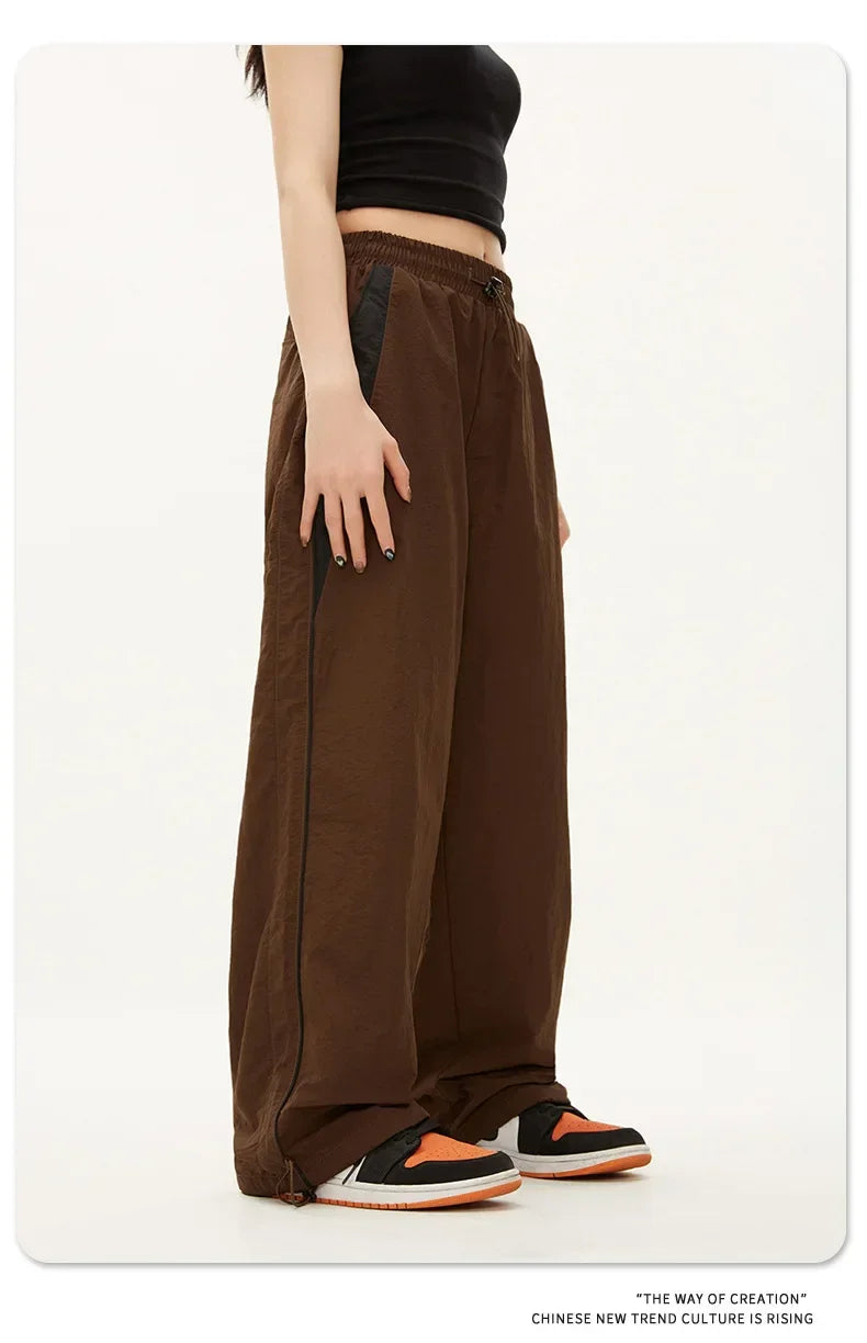 Women Casual Joggers Pants Fashion Streetwear Oversized Sports Wide Leg Pants Hip Hop Y2k Sweatpants High Waist Baggy Trousers