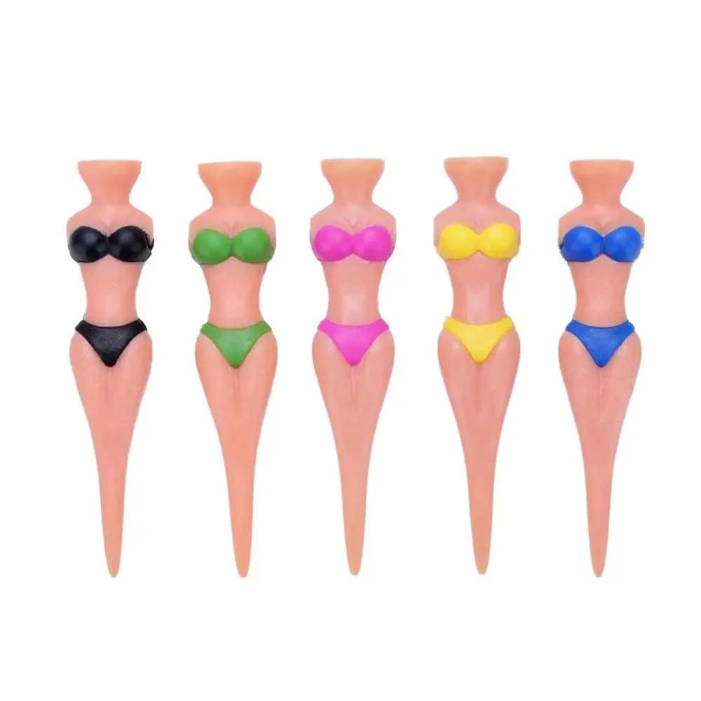 5 Pcs/Lot Women Ball Holder Lady Model Bikini Outdoor Golf Tees Golf Training Golf  Accessories Clubs Tee