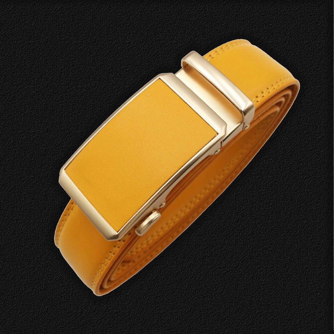 Men Black Strap Waistband Genuine Leather Automatic Buckle Belts |  Belts for Business