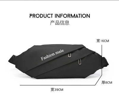 Men’s Fashion Crossbody Casual Bags Unisex Fashion Shoulder Bag Adjustable Strap Durable Daily Use Sling Bag