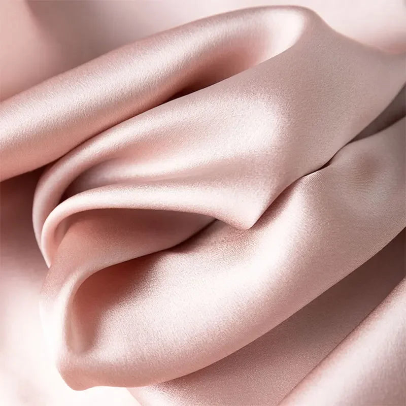 Women Midi Dress 100% Mulberry Silk 20 Momme Crew neck belted waist Solid Color Light Pink A Line Long Dress MM883