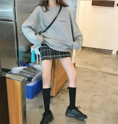 Women Sweatshirts Letter T-shirt Summer Korean Fashion Thin Chic Hoodie Shirt Long Sleeve Top Women's Loose Pullover Y2k Clothes