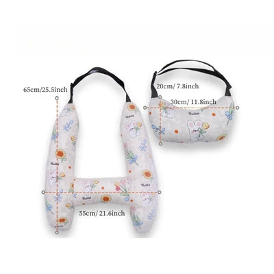 Car Sleeping Safety H-Shape Travel Pillow Car Travel Head Pillow Support Kid and Adult Cushion for Auto Seat Safety Neck Pillows