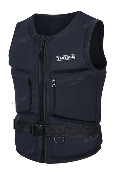 Life Jacket Wake Surfing Impact Vest Neoprene Life Jacket Wakesurf Comp Vest But Great for All Watersport Activities Life Jacket