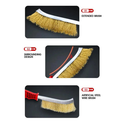 Grill Cleaner BBQ Grill Barbecue Kit Cleaning Brush Steel Wire Brush Cleaning Tools Grills Picnics Barbecue Tools Kitchen Gadget