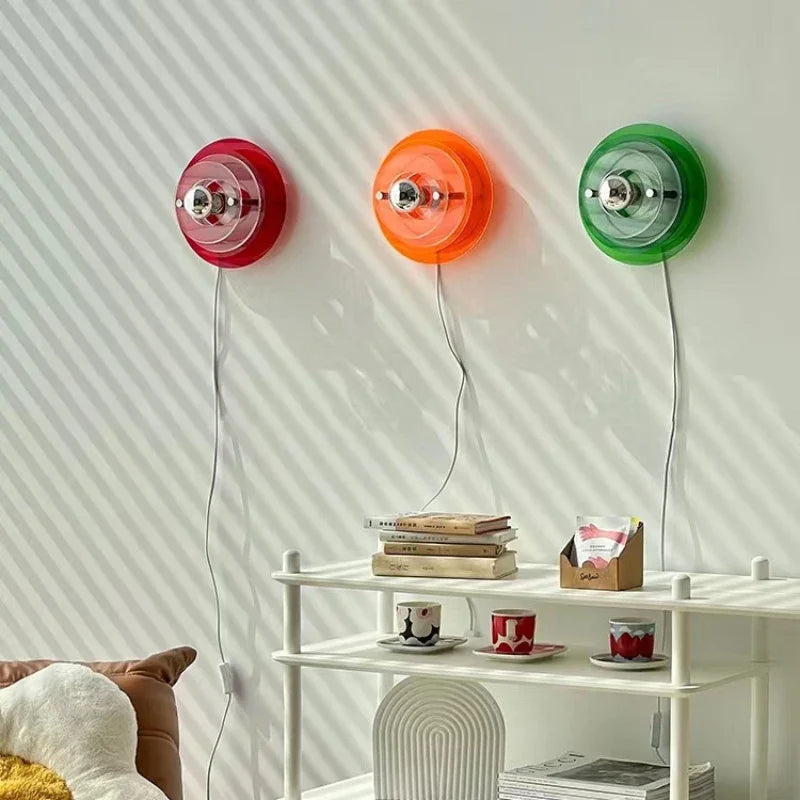 Creative Artist Home Decor Lamp Modern UFO Flying Saucer Wall Lamps Medieval Bedroom bedside Living Room Wall Hanging Lights LED